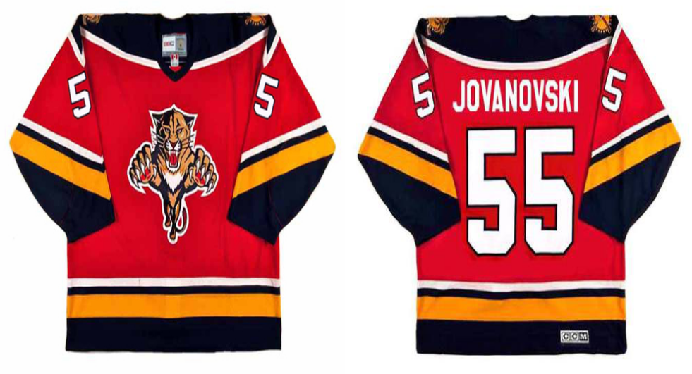 2019 Men Florida Panthers 55 Jovanovski red CCM NHL jerseys